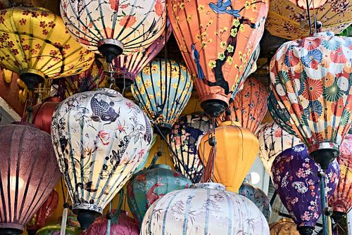 De elegantie van hangende lantaarns in Vietnam