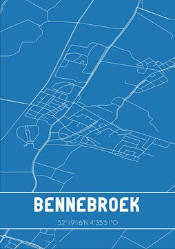 Plan d'ensemble | Carte | Bennebroek (Noord-Holland) sur Rezona