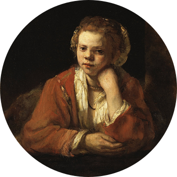 Jong meisje in het venster, Rembrandt