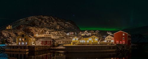Nyksund im Nordlicht