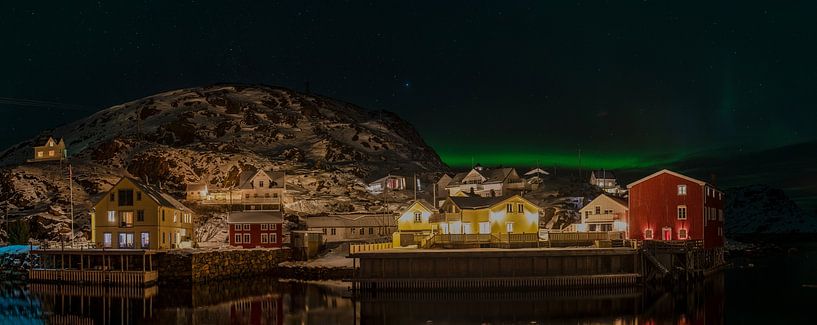 Nyksund in the Northern Lights by Kai Müller