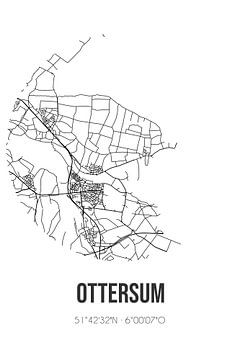 Ottersum (Limburg) | Carte | Noir et Blanc sur Rezona