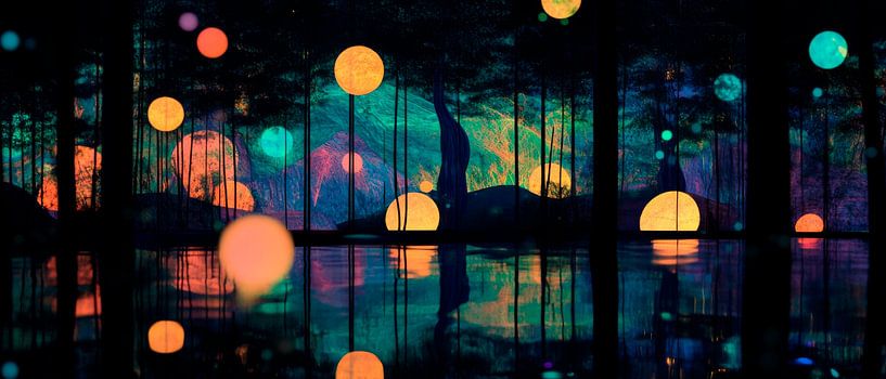 Lichtspiel Wasser von Poster Art Shop