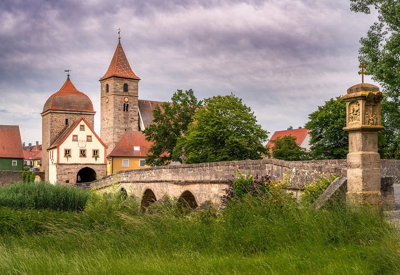 Historische Brücke zur Altstadt von Ornbau von ManfredFotos