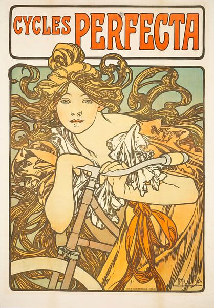 Cycles Perfecta, Alphonse Mucha by Masterful Masters