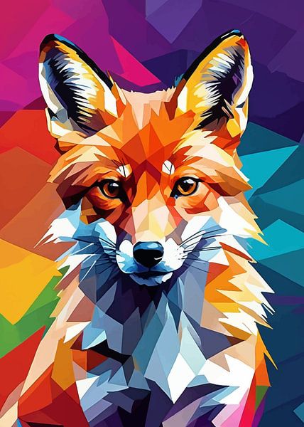 Rotfuchs Pop Art 2 von MIROKKU