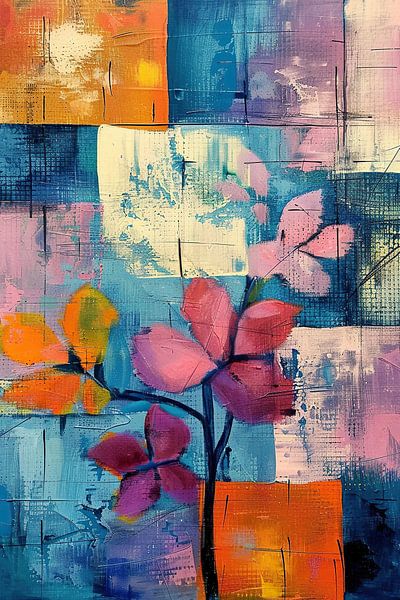Abstrakte florale Kunst von Abstraktes Gemälde