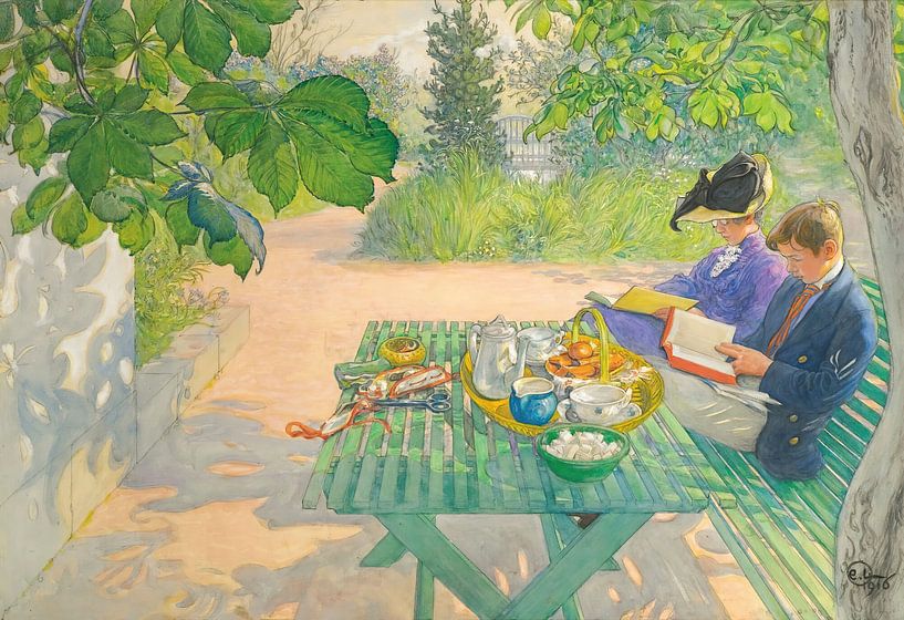 Vakantie lezen, Carl Larsson van Meesterlijcke Meesters