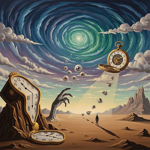 Droom voorbij de werkelijkheid - Surrealisme Kunst Schilderij