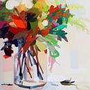 Colourful abstract painting: "field bouquet" by Studio Allee thumbnail