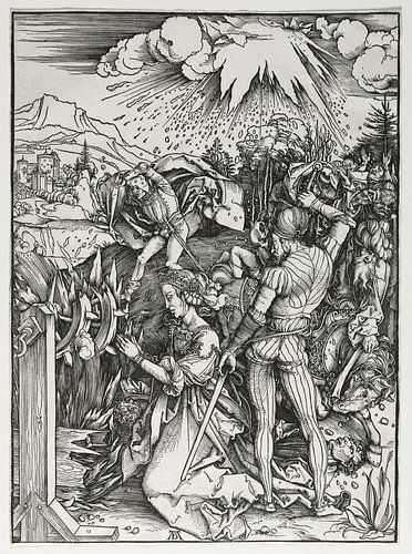 The martyrdom of Saint Catherine of Alexandria, Albrecht Dürer