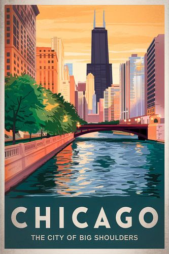 Chicago Vintage Reisposter