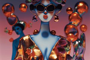 Fashionista mit Schmuck