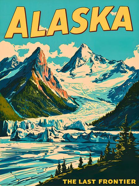 Atemberaubendes Alaska Bergpanorama Druck von Robert Swaine