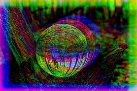 Forest in the glass ball (colorful) by Deichhorst-Fotografie