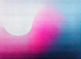 Rosa Mond von Moderne Kollektion