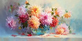 Dahlias en lumière douce n°1 sur Studio BB