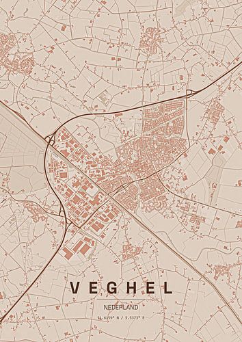 Stadtplan von Veghel