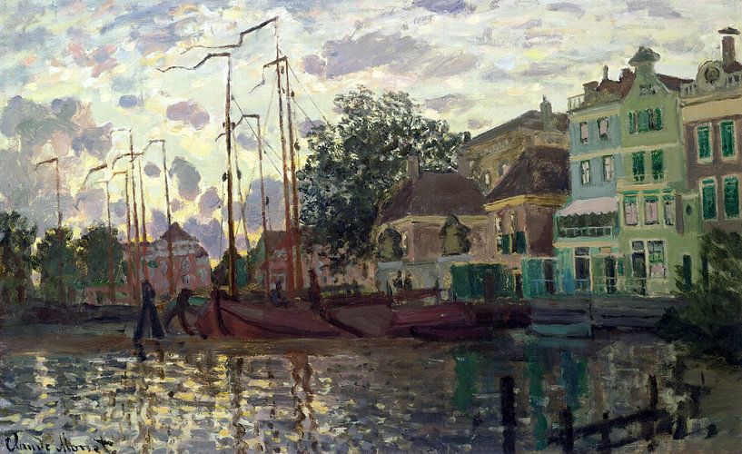 Claude Monet,Der Damm bei Zaandam von finemasterpiece