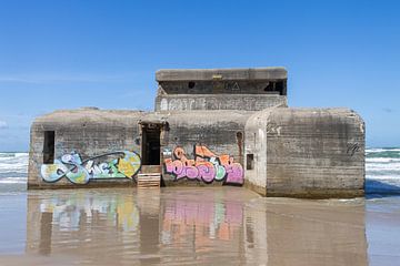 Bunker on beach Løkken by Sander Groenendijk