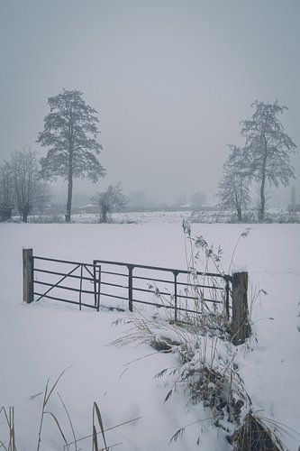 hek in de sneeuw