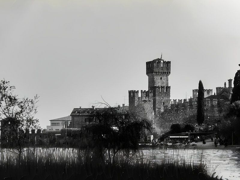 Medieval Castle by the Lake Garda Castello Scaligero Sirmione by Sergio Pazzano