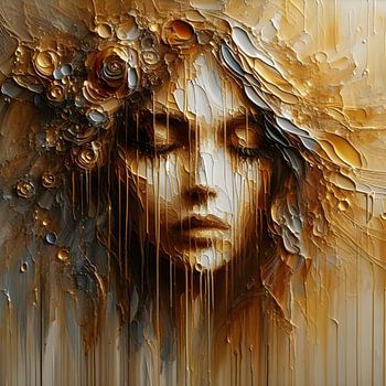 Peinture à l'huile pour le visage des femmes