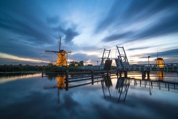 Kinderdijk lichtjesavond van Roelof Nijholt