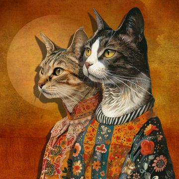 Tale of Two Cats van Marja van den Hurk