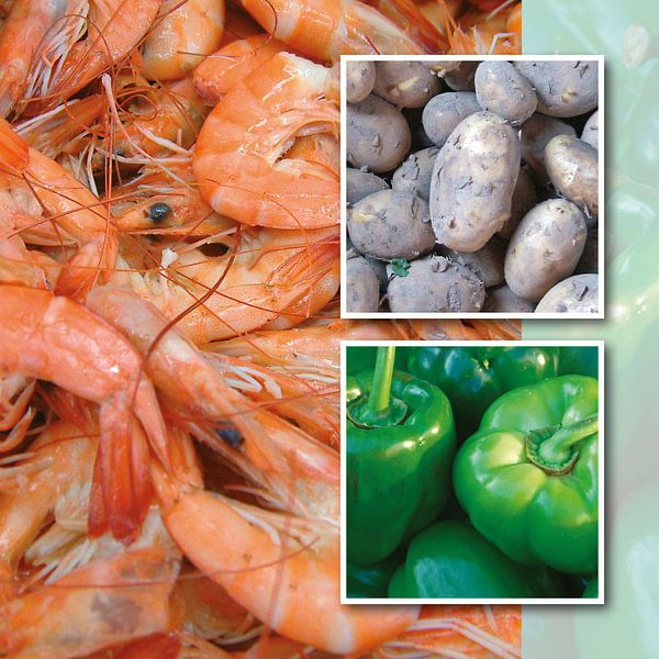 Mélange alimentaire crevettes par Irene Polak