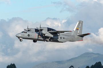 Antonov AN-32A (EJC-1146) of the Colombian Army takes off from Medellin International Airport, Colom by Jaap van den Berg