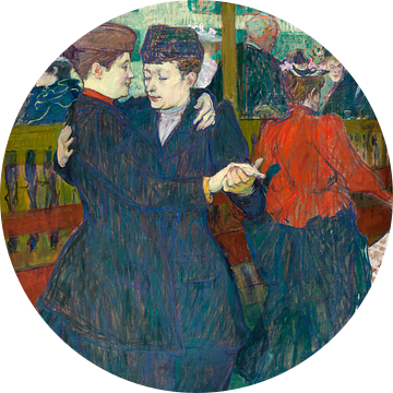 In de Moulin Rouge: Twee wandelende vrouwen, Henri de Toulouse-Lautrec