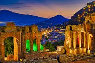 Greek Theatre Taormina Sicily by Niels  de Vries thumbnail