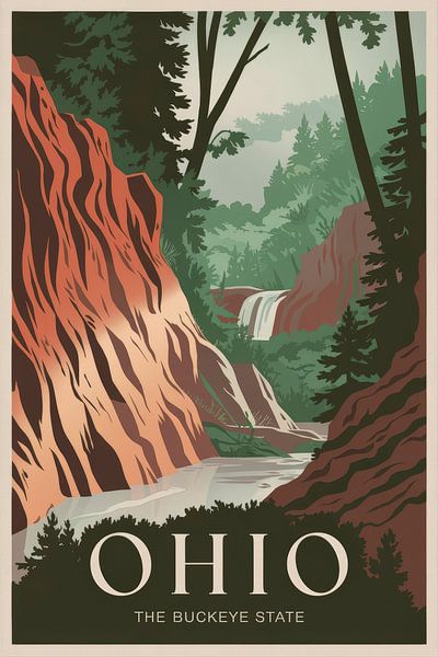 Ohio by Poster Art Shop