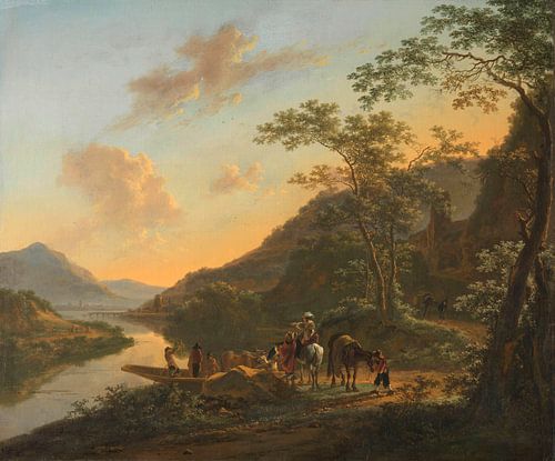 Paysage italien avec ferry, Jan Both, vers 1652