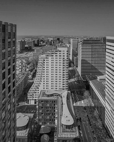 Panorama op Amsterdam vanuit de Zuidas