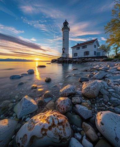 Morning silence, awakening lights