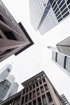 Wolkenkratzer im Bankenviertel in Frankfurt
