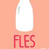 Kinderposter F – Flasche | Verspielte Illustration für das Kinderzimmer von Jun-Yi Lee
