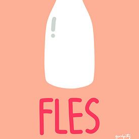 Children's Poster: Bottle – Minimalist Illustration by Jun-Yi Lee