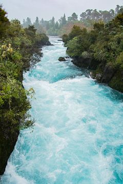 Huka Falls, Nieuw Zeeland van Nynke Altenburg