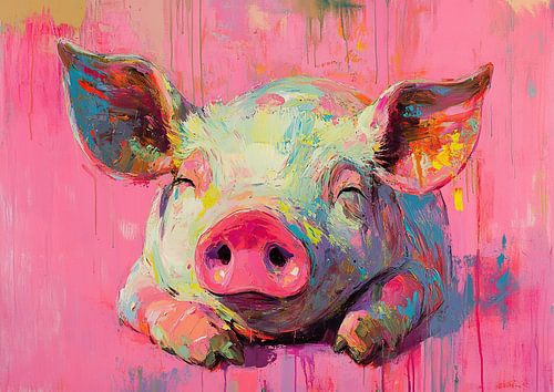 Garden Pig | Merry Pig with Colour