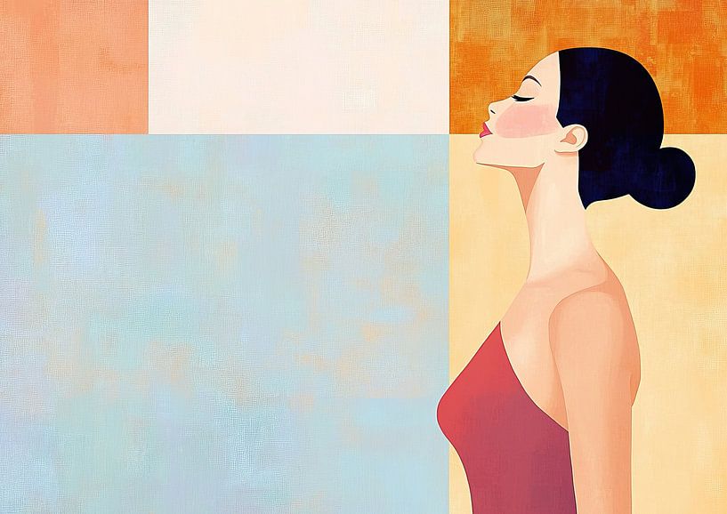 Vrouw | Serene Contemplation van Zen en Meer