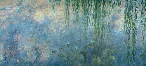 Claude Monet,Waterlelies ochtend met huilende wilgen