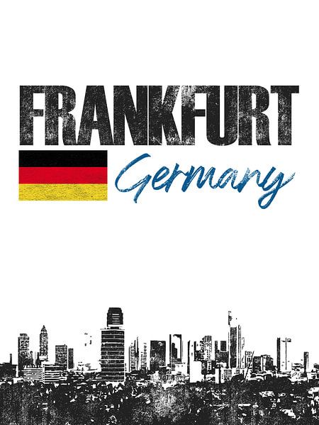 Frankfurt am Main Deutschland von Printed Artings