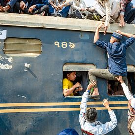 On the roof of the train by Steven World Traveller