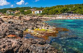 Strand Cala Comptessa op Mallorca, Balearen, Spanje van Alex Winter