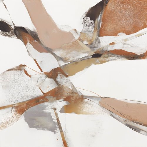 Gebarsten aarde in beige gloed