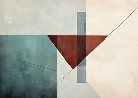 Geometrische Rust van Abstract Schilderij