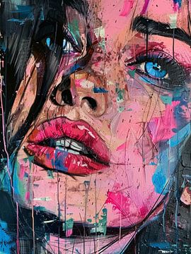 Modern Abstract Portret van SPEQ ART